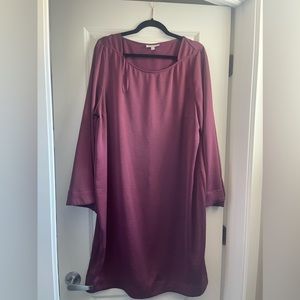 Purple Silk Slip Dress